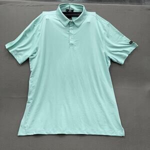 GreenSide Golf Polo Shirt Mens XL Powder Blue Solid Golf Performance Stretch